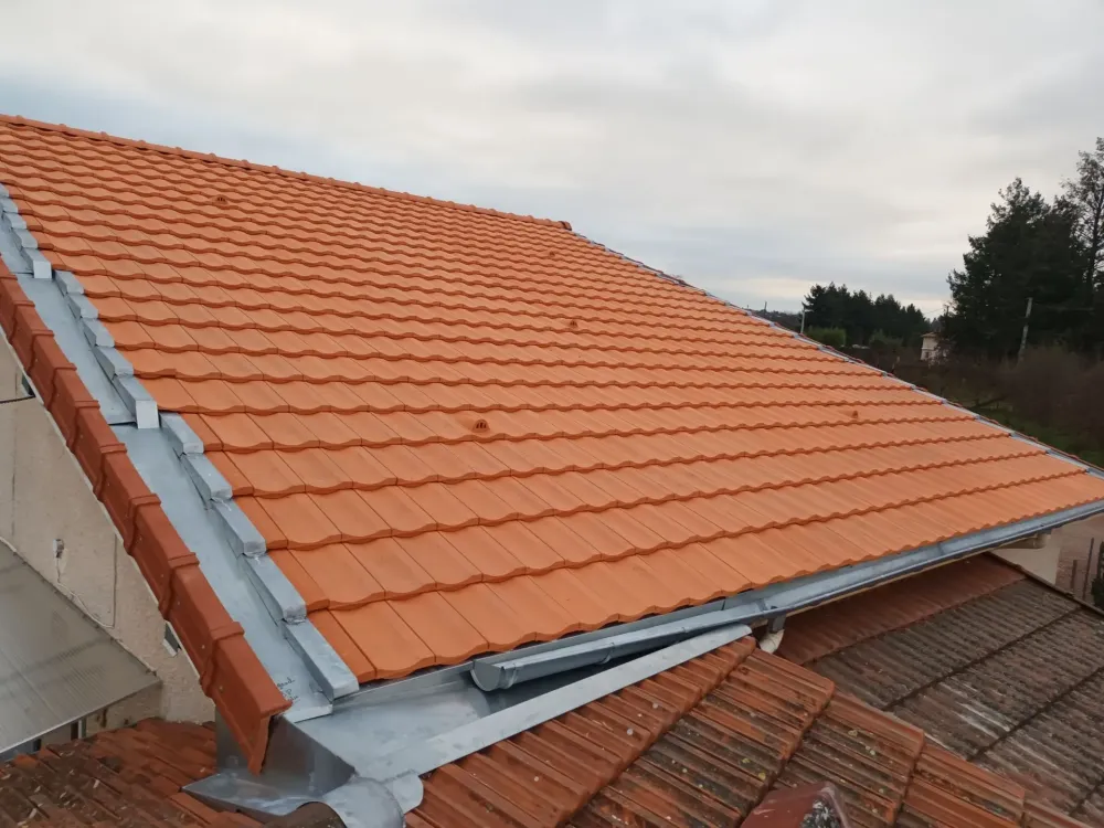 Nettoyage et démoussage de toiture près de Villerest 